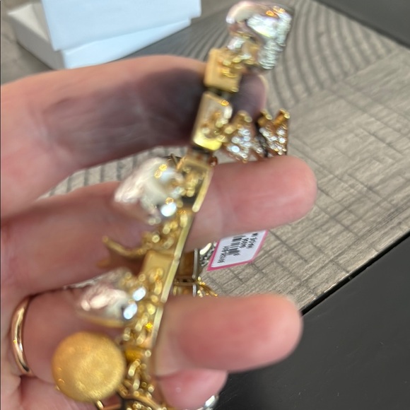 Betsey Johnson Gold Charm Bracelet - Picture 7 of 7